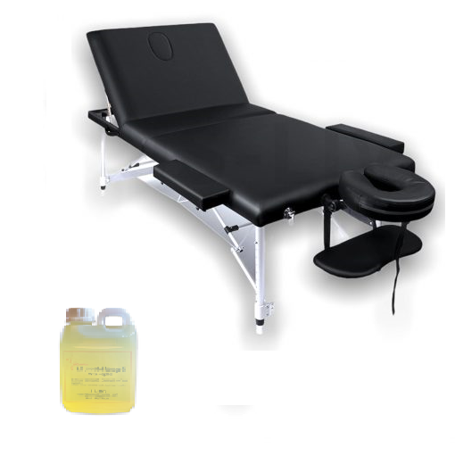 massage bed and oil 1