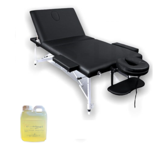 massage bed and oil