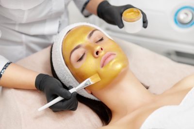 Women Receiving Facial Treatment